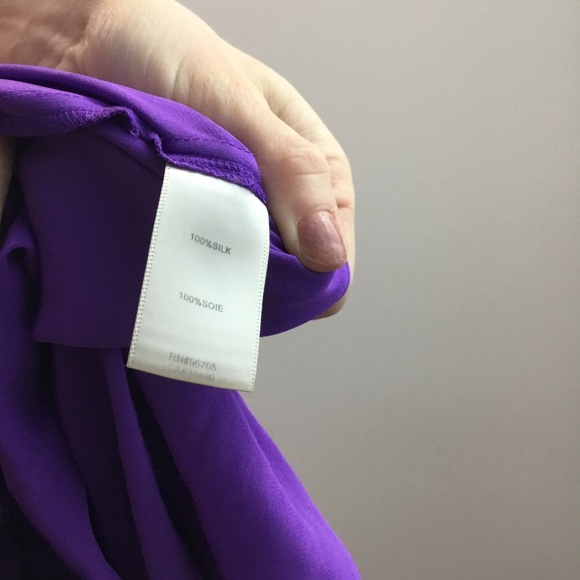 Rebecca Taylor Purple High Neck Netted Dress - Picture 6 of 8